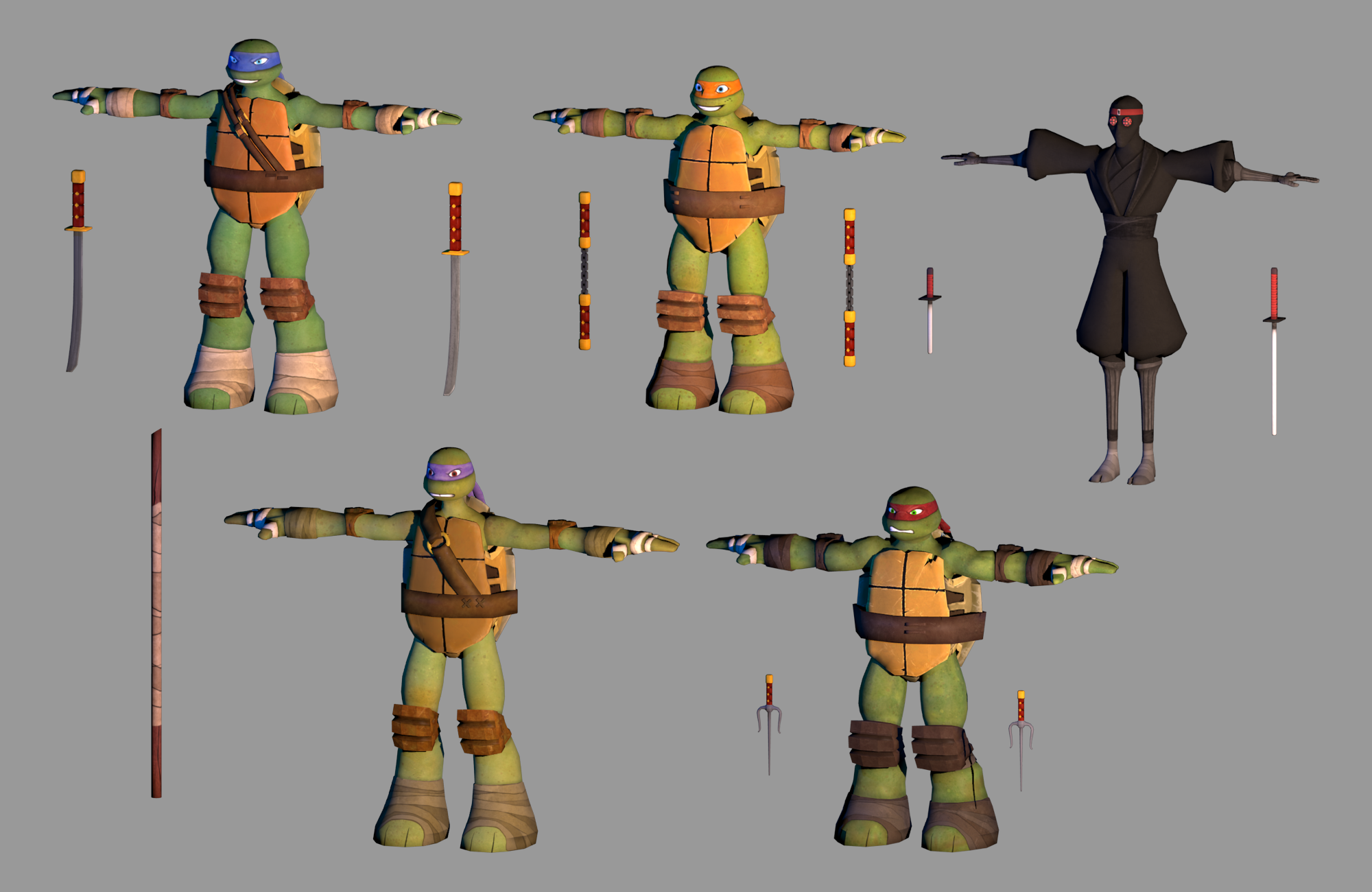 turtles_t_poses